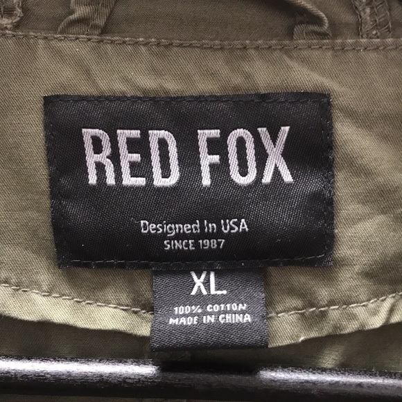 Red Fox military jacket size XL, but fits like M - Picture 5 of 9